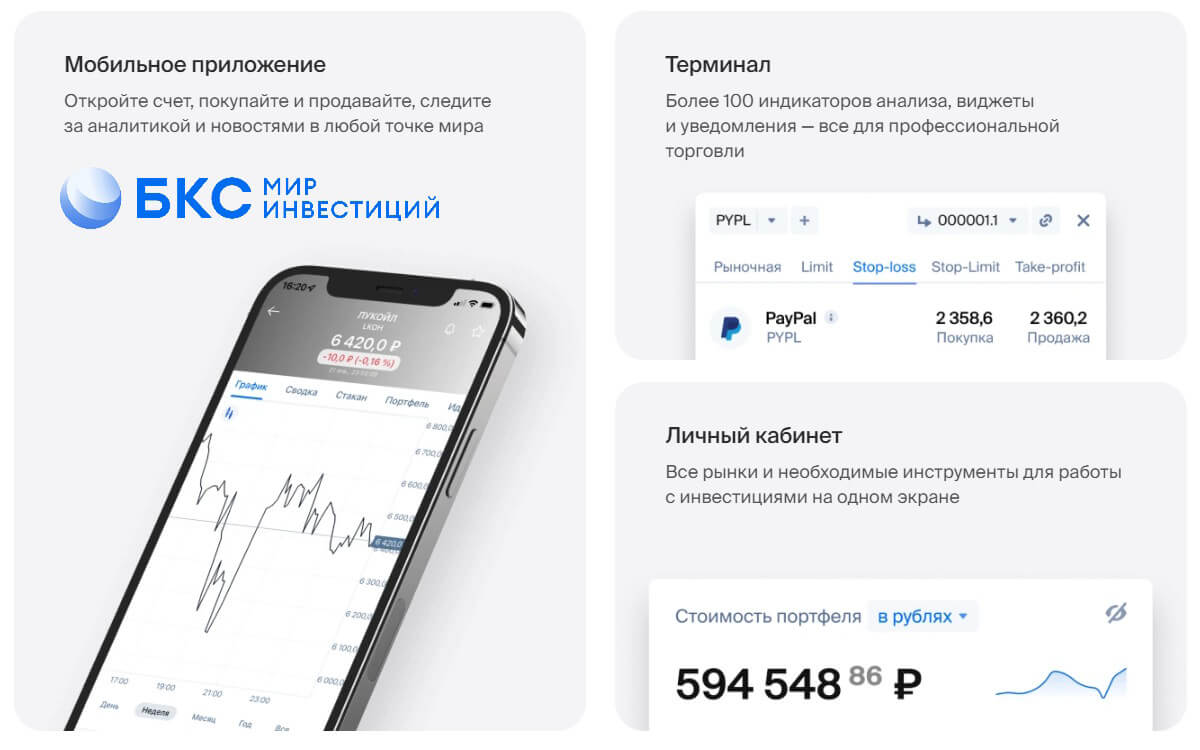 Предложения от брокера БКС