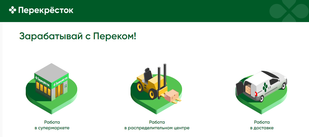 Вакансии без опыта в Перекрестке: продавцы и приемщики товара