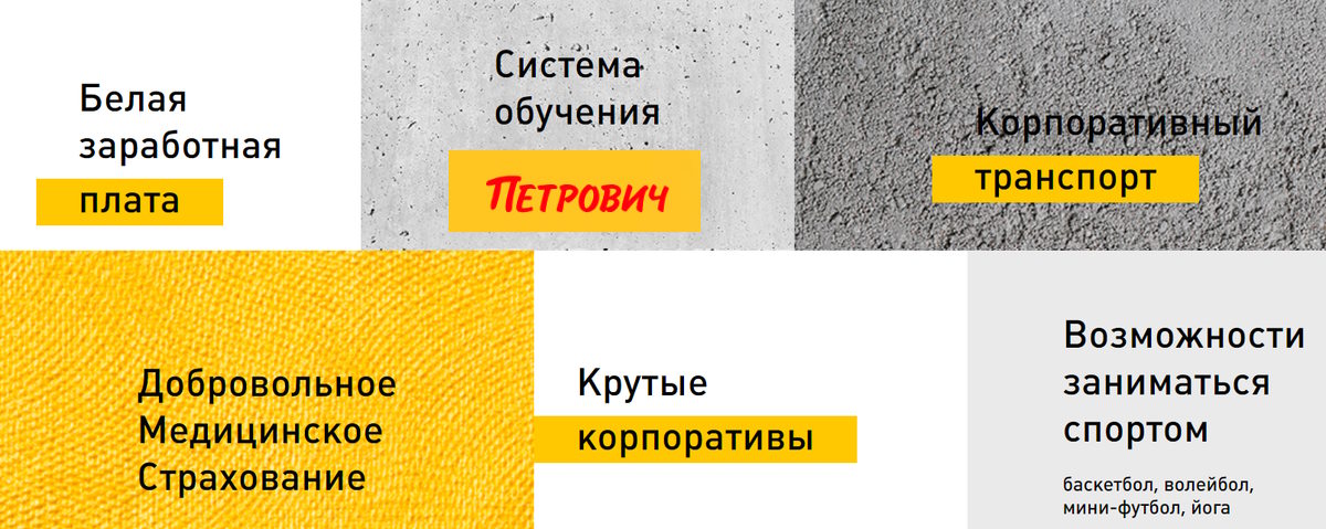 Бонусы работы в компании Петрович - строительные материала на должность кассир или комплектовщик